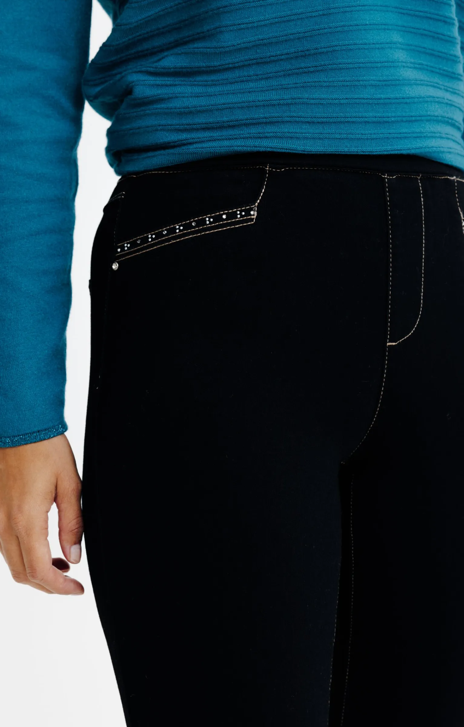 Pantalons<Armand Thiery Tregging bi-stretch - Noir