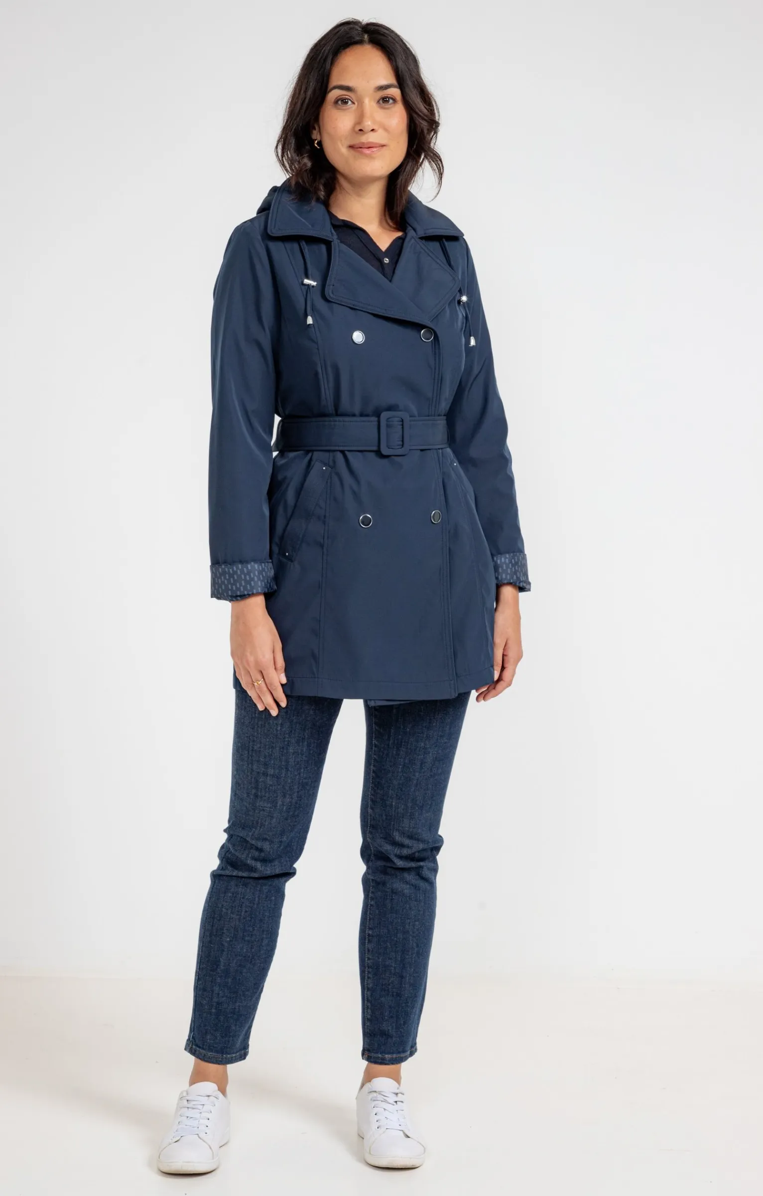 Impers & Parkas<Armand Thiery Trench avec double patte de boutonnage - Marine