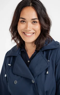 Impers & Parkas<Armand Thiery Trench avec double patte de boutonnage - Marine