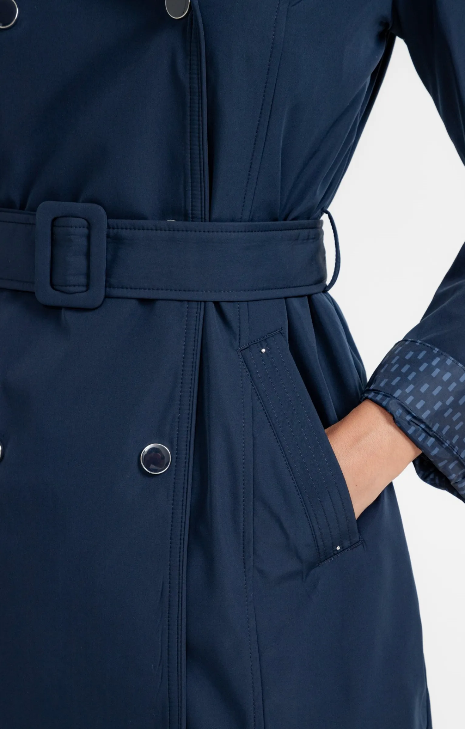 Impers & Parkas<Armand Thiery Trench avec double patte de boutonnage - Marine