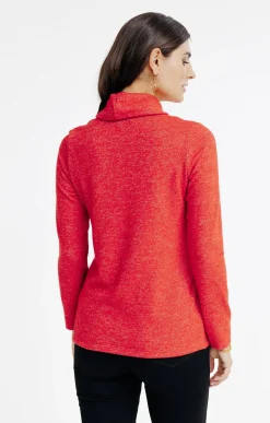 Tee-shirts<Armand Thiery T-SHIRT COL BOULE - Rouge