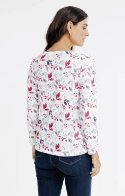 Tee-shirts<Armand Thiery T-SHIRT COL ROND MANCHES LONGUES - Écru