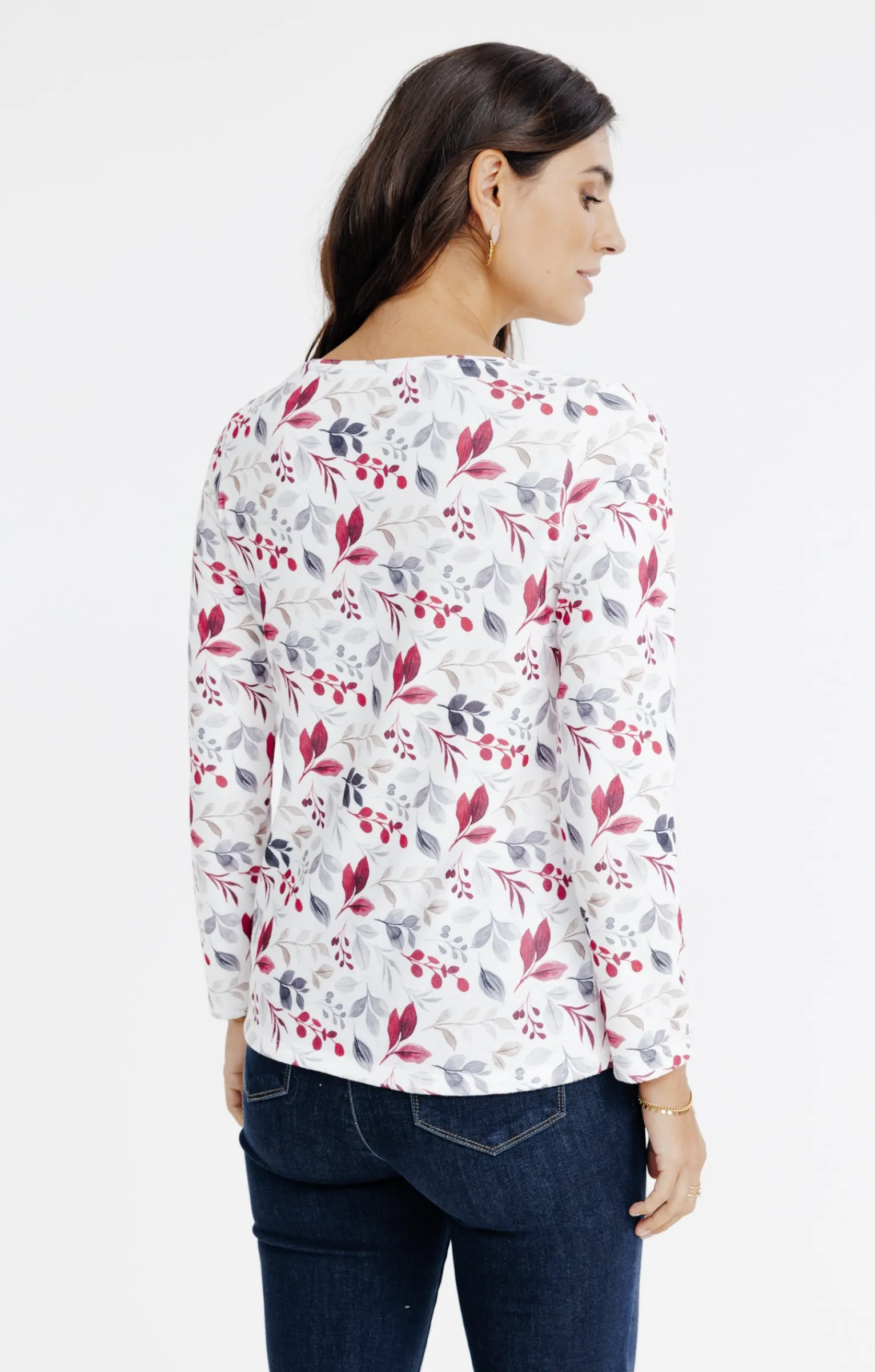 Tee-shirts<Armand Thiery T-SHIRT COL ROND MANCHES LONGUES - Écru