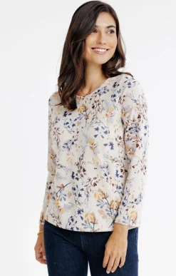 Tee-shirts<Armand Thiery T-SHIRT COL ROND MANCHES LONGUES - Beige