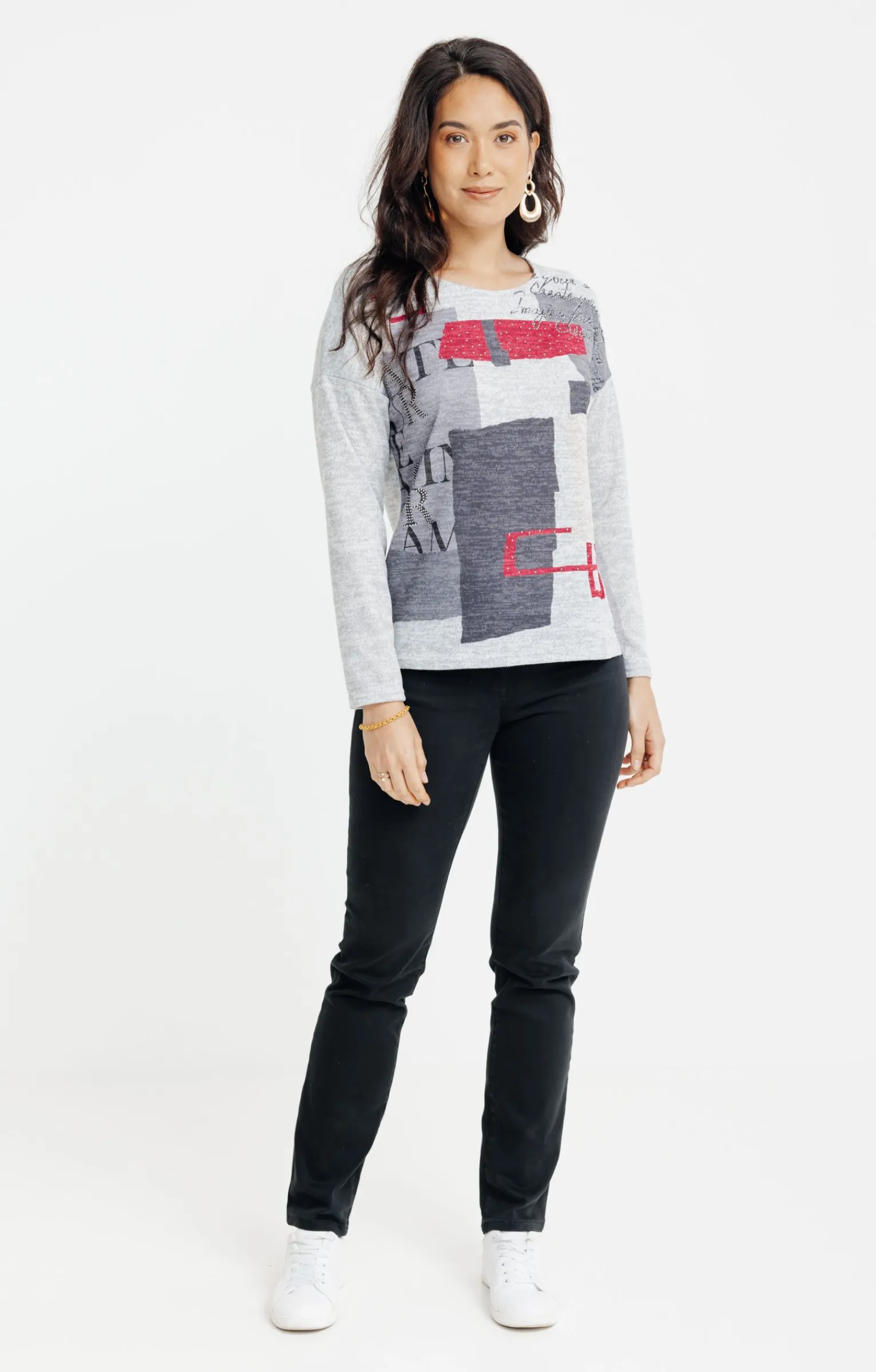 Tee-shirts<Armand Thiery T-SHIRT COL ROND MANCHES LONGUES - Rouge