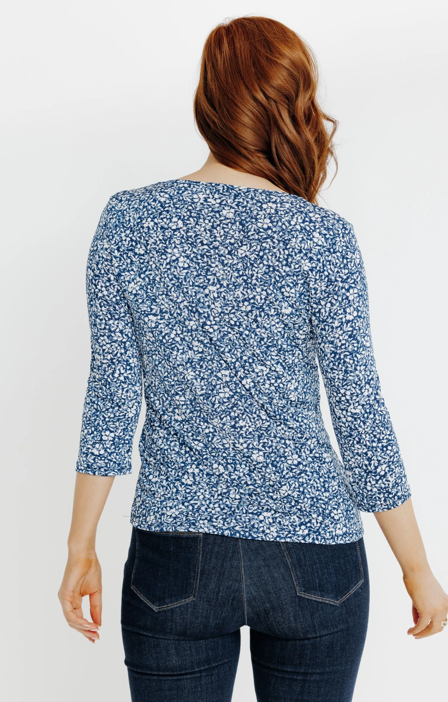 Tee-shirts<Armand Thiery T-SHIRT COL V GALON - Bleu