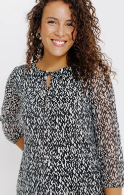 Tee-shirts<Armand Thiery T-SHIRT COL V MANCHES 3/4 - Noir