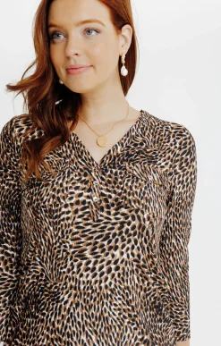 Tee-shirts<Armand Thiery T-SHIRT COL V MANCHES LONGUES - Écru