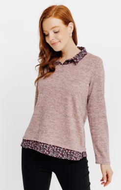 Tee-shirts<Armand Thiery T-SHIRT 2EN1 MANCHES LONGUES - Rose