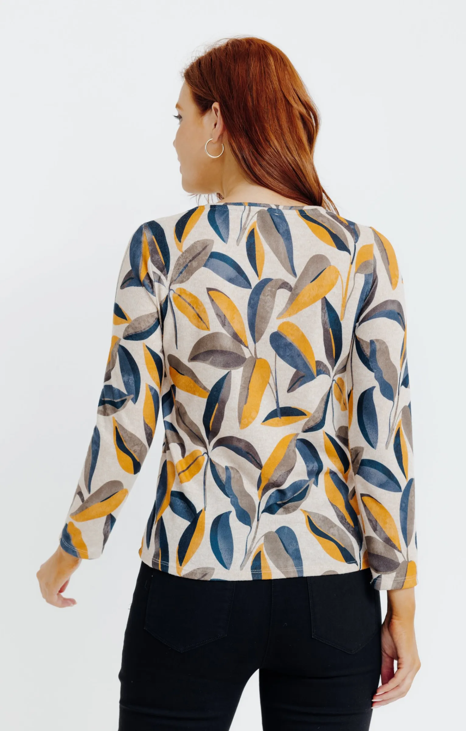 Tee-shirts<Armand Thiery T-SHIRT IMPRIME MANCHES LONGUES - Beige
