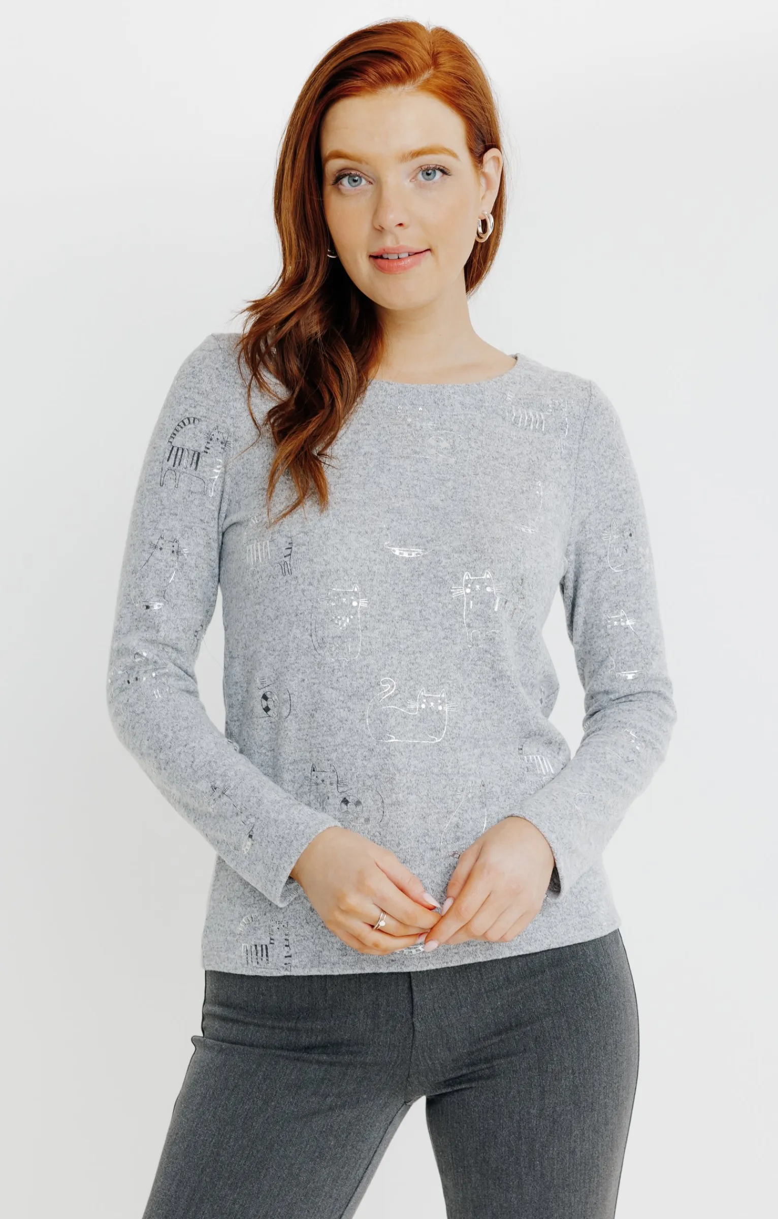 Tee-shirts<Armand Thiery T-SHIRT IMPRIME MANCHES LONGUES - Grismoyen