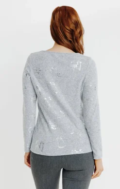 Tee-shirts<Armand Thiery T-SHIRT IMPRIME MANCHES LONGUES - Grismoyen