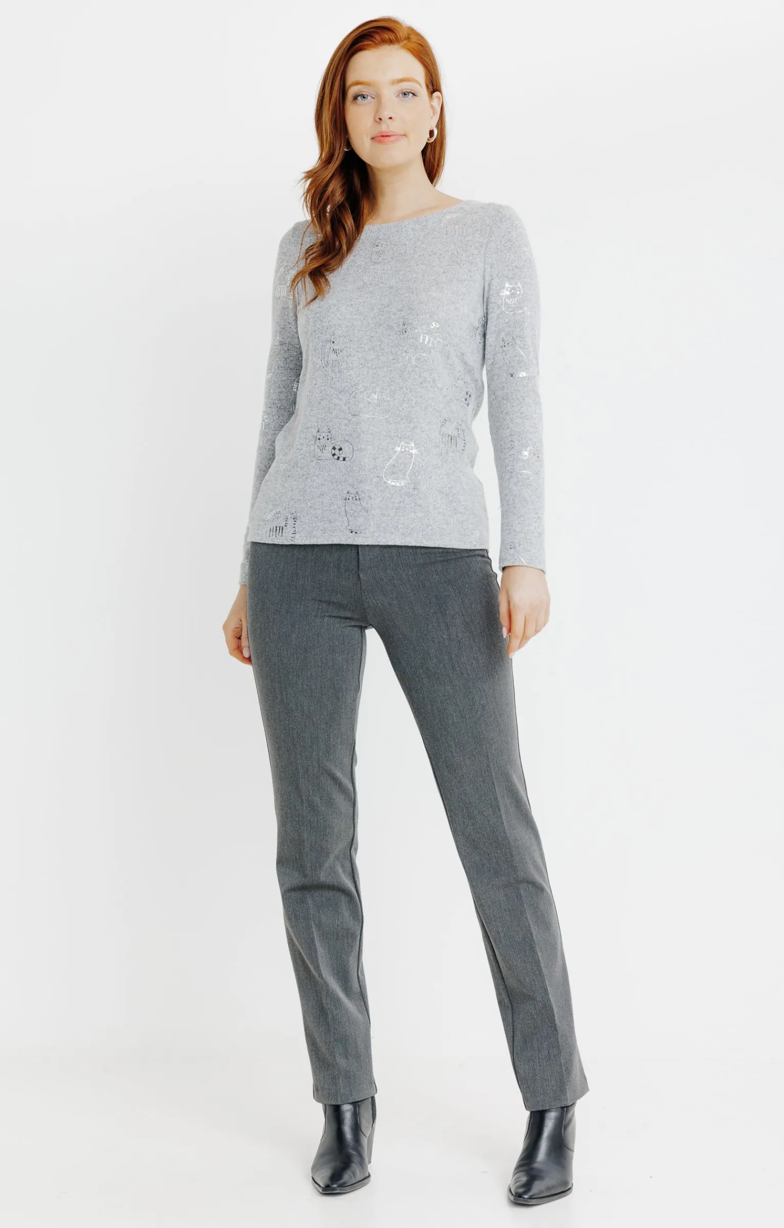 Tee-shirts<Armand Thiery T-SHIRT IMPRIME MANCHES LONGUES - Grismoyen
