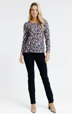 Tee-shirts<Armand Thiery T-SHIRT IMPRIME MANCHES LONGUES - Noir