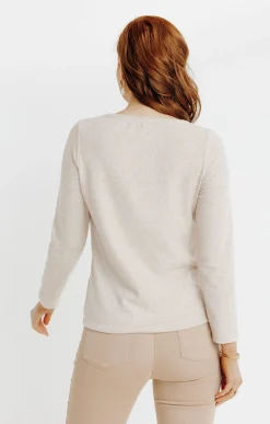 Tee-shirts<Armand Thiery T-SHIRT IMPRIME PLACE STRASS - Beige