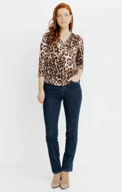 Tee-shirts<Armand Thiery T-SHIRT MANCHES 3/4 COL MAO - Écru