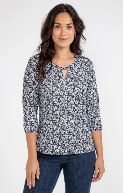 Tee-shirts<Armand Thiery T-SHIRT MANCHES 3/4 COL ROND - Noir