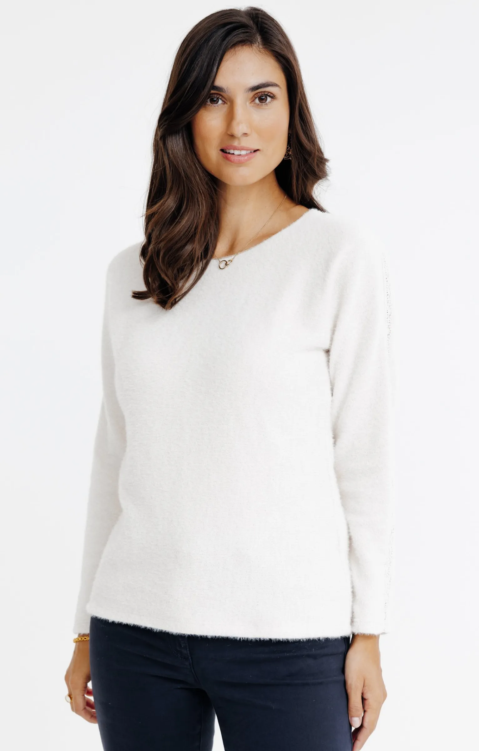 Tee-shirts<Armand Thiery T-SHIRT MANCHES LONGUES COL ROND - Beige