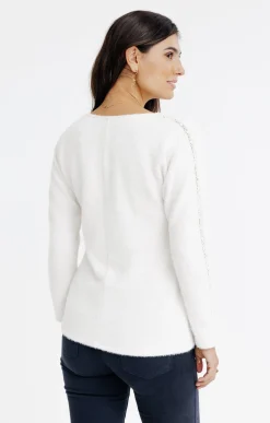 Tee-shirts<Armand Thiery T-SHIRT MANCHES LONGUES COL ROND - Beige