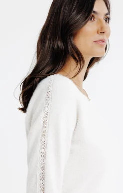 Tee-shirts<Armand Thiery T-SHIRT MANCHES LONGUES COL ROND - Beige