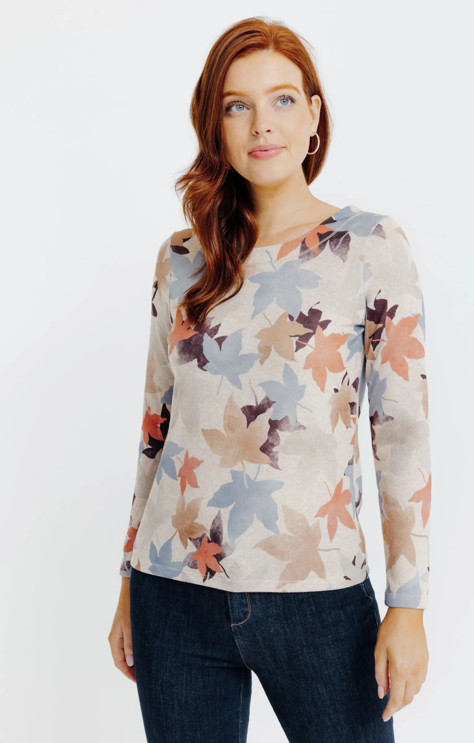 Tee-shirts<Armand Thiery T-SHIRT MANCHES LONGUES COL ROND - Beige