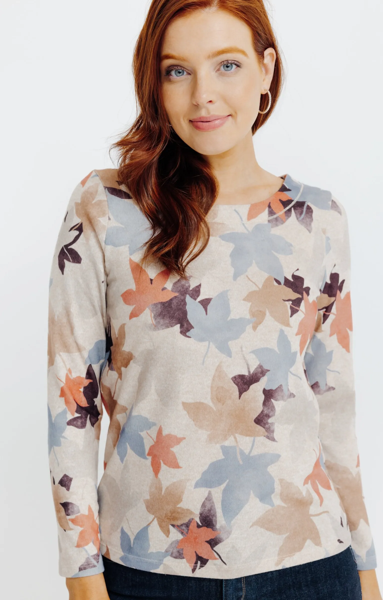 Tee-shirts<Armand Thiery T-SHIRT MANCHES LONGUES COL ROND - Beige