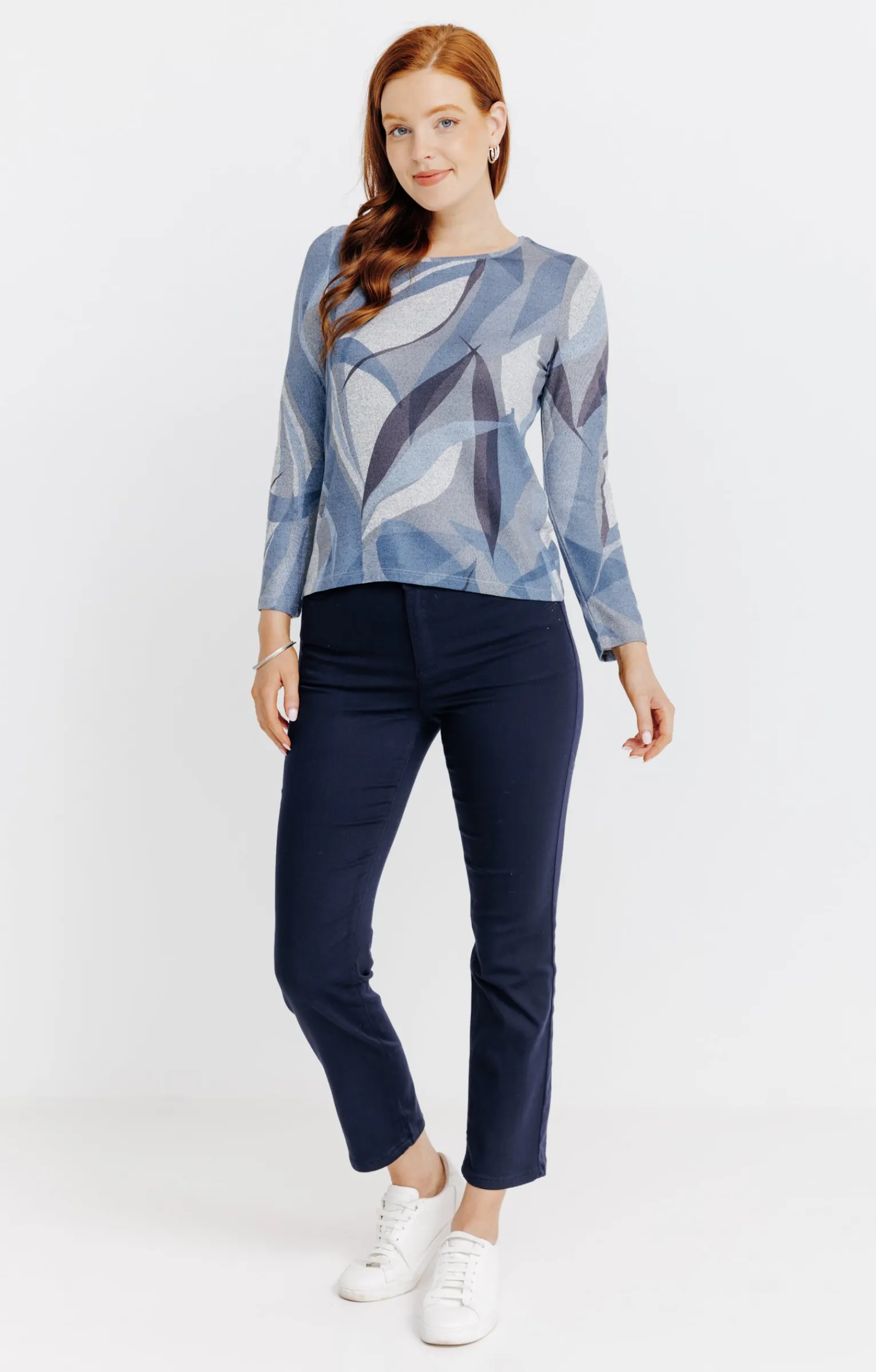 Tee-shirts<Armand Thiery T-SHIRT MANCHES LONGUES COL ROND - Grisclair
