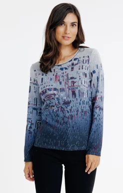 Tee-shirts<Armand Thiery T-SHIRT MANCHES LONGUES COL ROND - Grismoyen