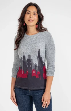 Tee-shirts<Armand Thiery T-SHIRT MANCHES LONGUES COL ROND - Grismoyen