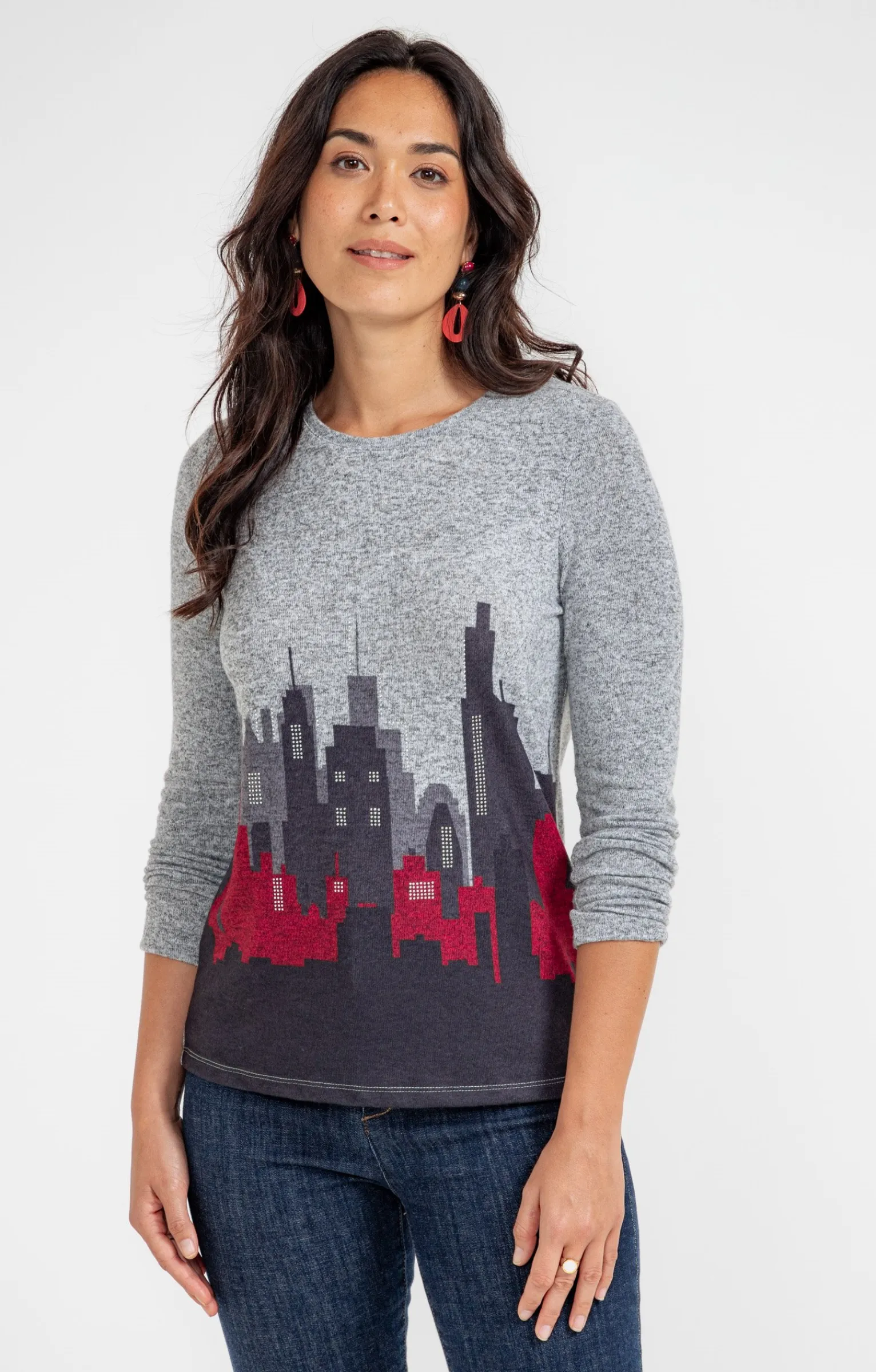 Tee-shirts<Armand Thiery T-SHIRT MANCHES LONGUES COL ROND - Grismoyen