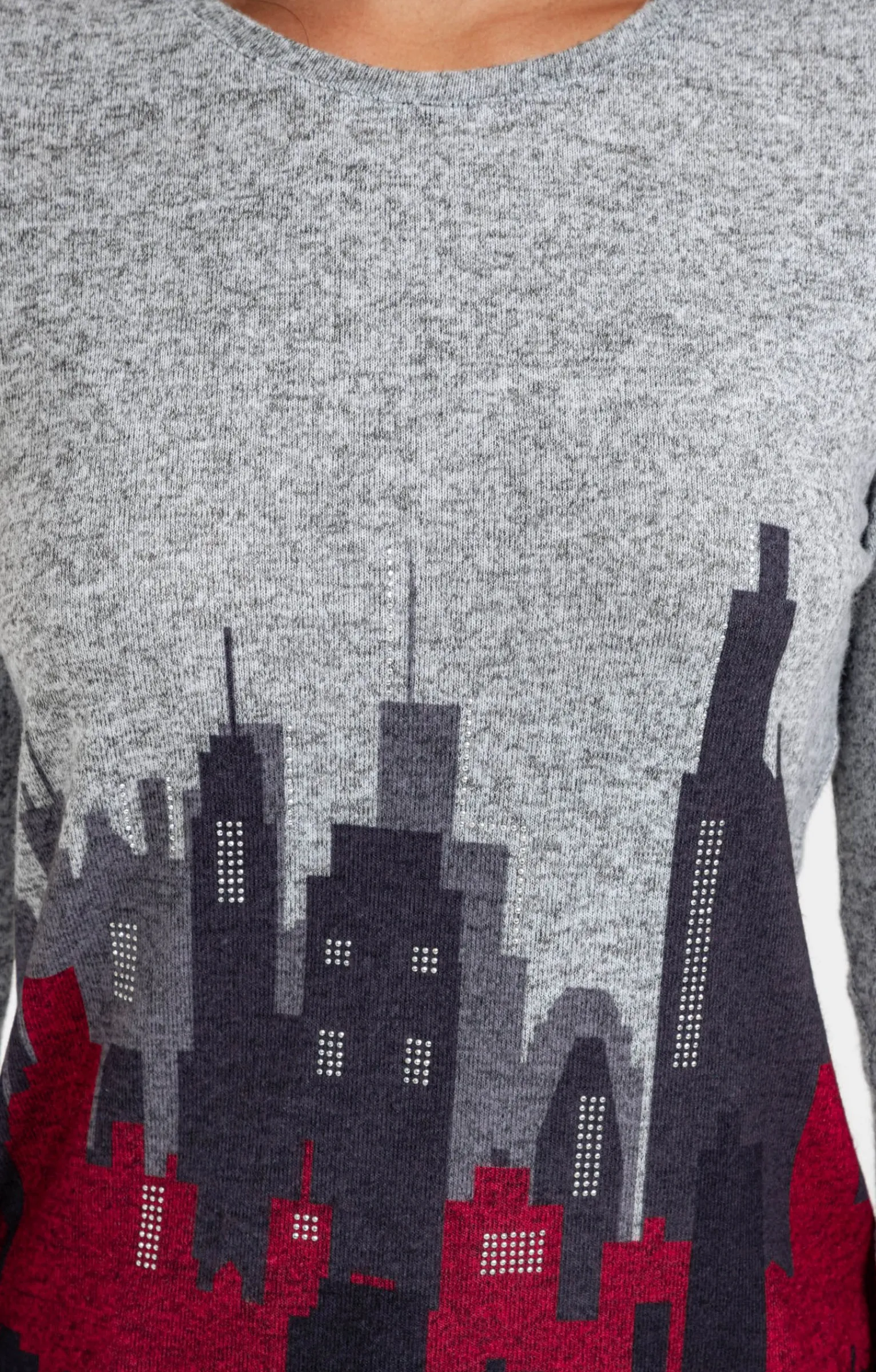 Tee-shirts<Armand Thiery T-SHIRT MANCHES LONGUES COL ROND - Grismoyen