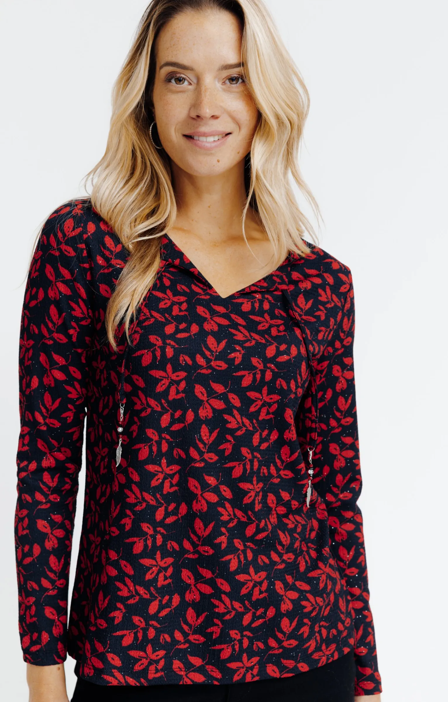 Tee-shirts<Armand Thiery T-SHIRT MANCHES LONGUES COL V - Noir