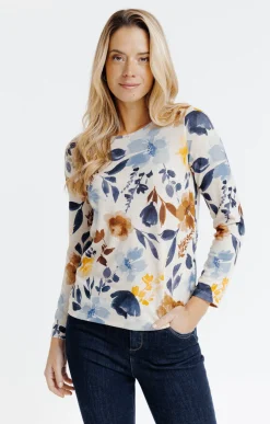 Tee-shirts<Armand Thiery T-SHIRT MANCHES LONGUES COL ROND - Beige