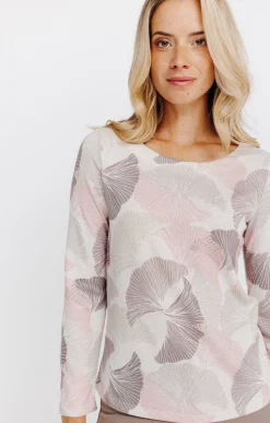 Tee-shirts<Armand Thiery T-SHIRT MANCHES LONGUES COL ROND - Taupe