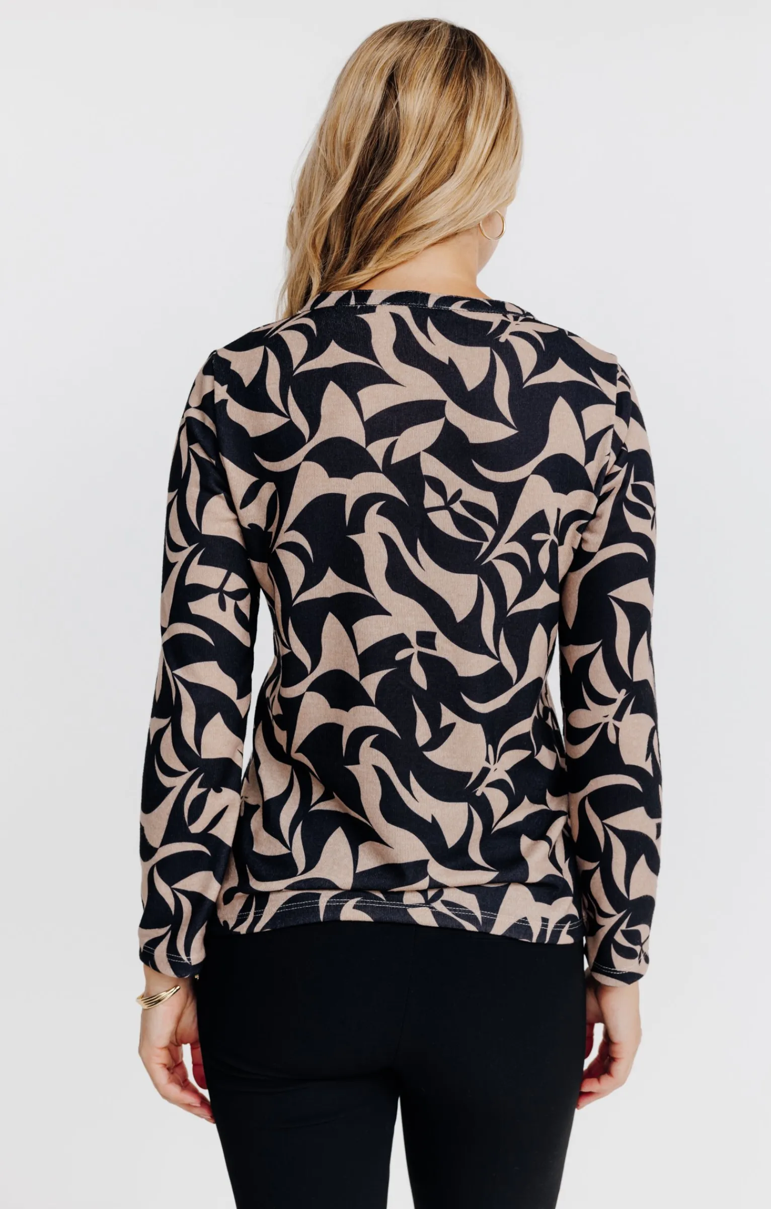 Tee-shirts<Armand Thiery T-SHIRT MANCHES LONGUES COL MAO - Noir