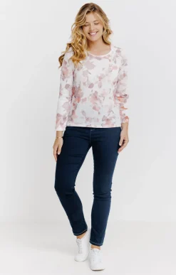 Tee-shirts<Armand Thiery T-SHIRT MANCHES LONGUES COL ROND - Écru