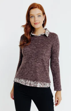 Tee-shirts<Armand Thiery T-SHIRT UNI 2EN1 - Chocolat