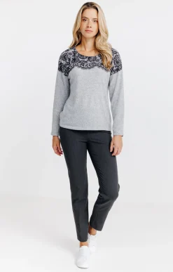 Tee-shirts<Armand Thiery T-SHIRT UNI MANCHES LONGUES - Grisclair