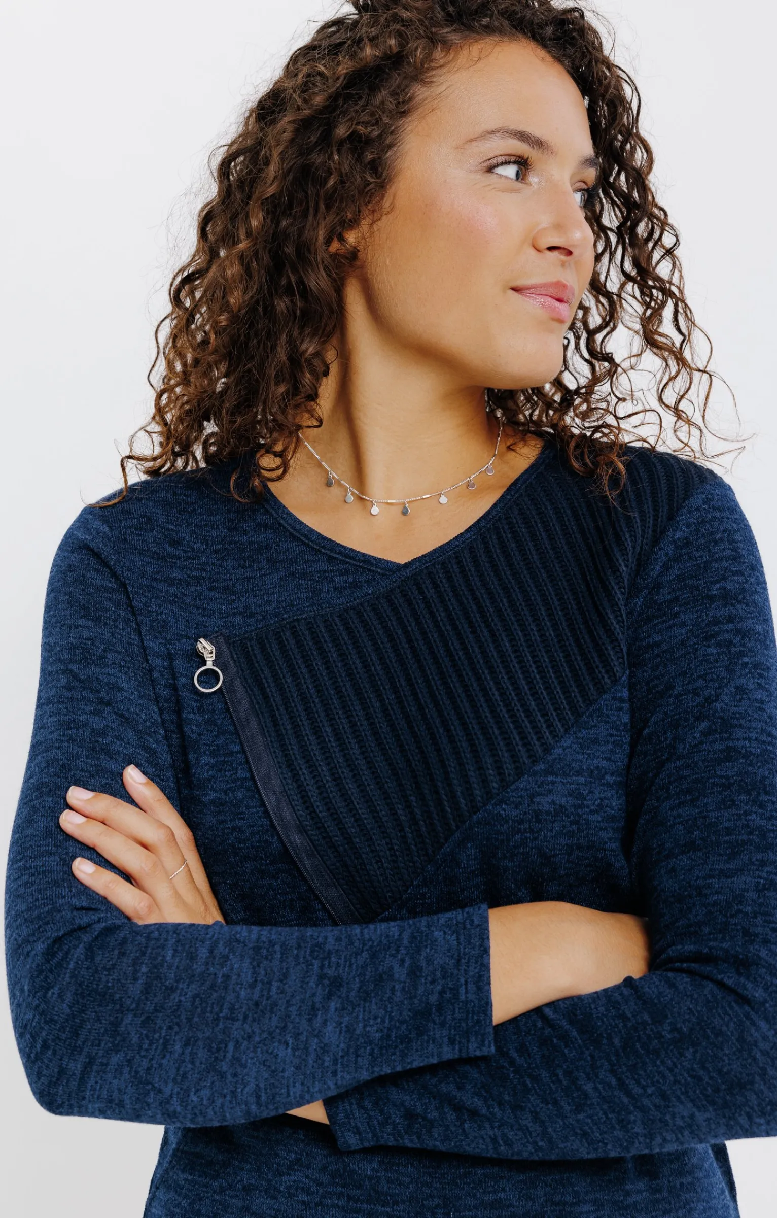 Tee-shirts<Armand Thiery T-SHIRT UNI MANCHES LONGUES - Marine