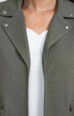 Vestes<Armand Thiery Veste col tailleur avec zips poches - Kaki