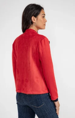 Vestes<Armand Thiery Veste en suédine avec galon fantaisie - Brique