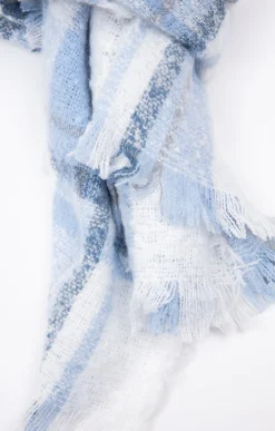 Accessoires<Armand Thiery VOILE JACQUARD CHAUD TISSE - Bleuciel